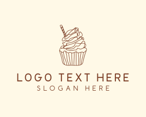 Delicious Chocolate Cupcake logo