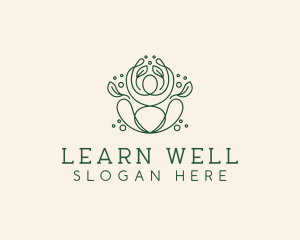 Natural Wellness Yoga  logo design