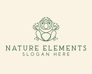 Natural Wellness Yoga  logo design