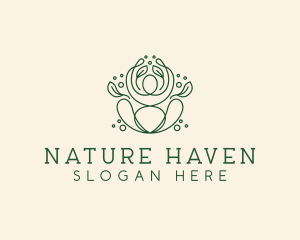 Natural Wellness Yoga  logo design