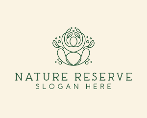 Natural Wellness Yoga  logo design