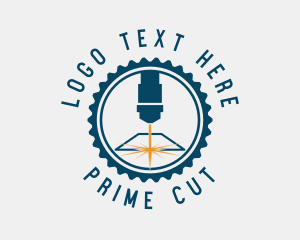 Laser Cutting Machine logo design