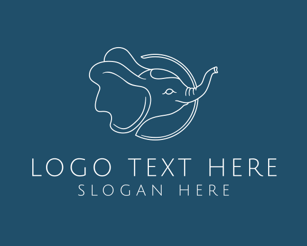 Baby Elephant logo example 4