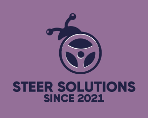 Steering Wheel Bug logo design