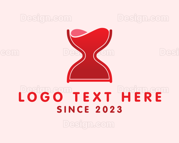 Hourglass Wine Glass Logo