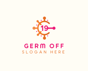 Covid Virus Germ logo design