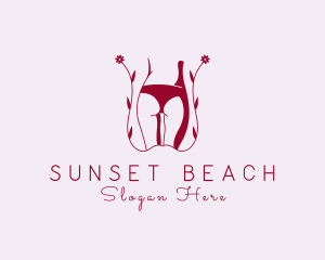 Woman Bikini Underwear logo design