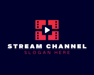 Multimedia Video Streaming logo design