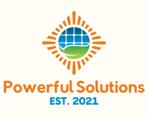 Solar Power Nature Conservation logo design