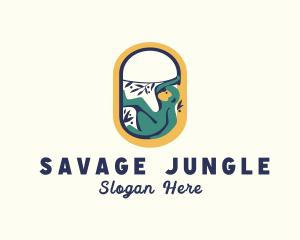 Monkey Wildlife Jungle logo design