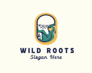 Monkey Wildlife Jungle logo design