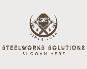 Welder Steelworks Machinist logo design