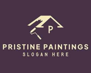 Roof Paint Roller logo design