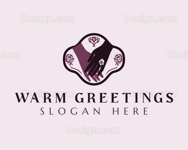 Floral Hand Spa Logo