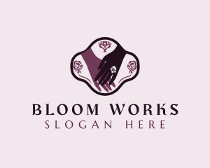 Floral Hand Spa logo design