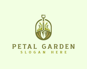 Shovel Landscaping Garden logo design