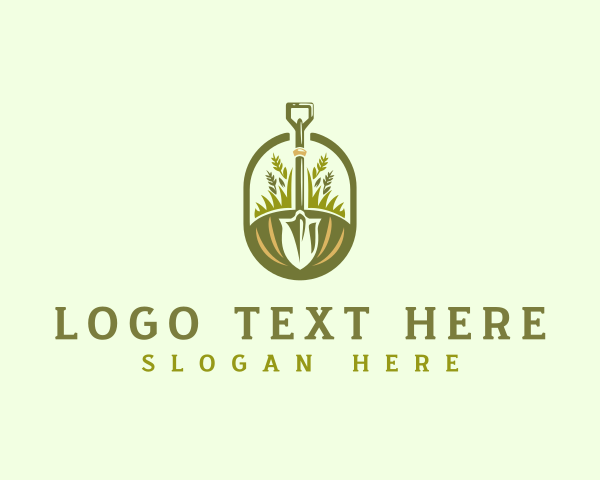 Shovel Landscaping Garden logo