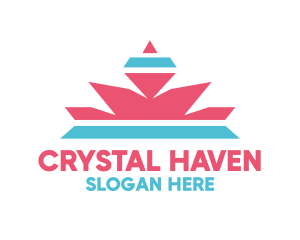 Crystal Diamond Crown logo design