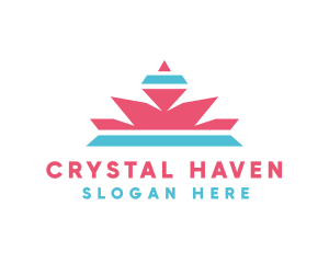 Crystal Diamond Crown logo design