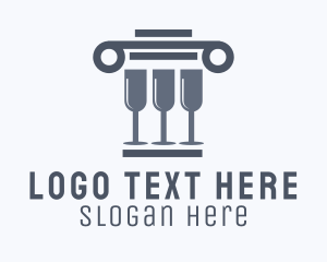 Wine Column Liquor  Logo