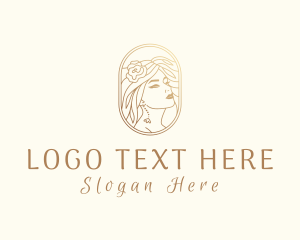 Golden Elegant Woman logo