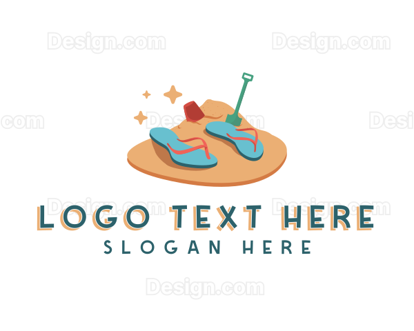 Outdoor Beach Slippers Logo