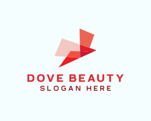 Origami Bird Dove logo design