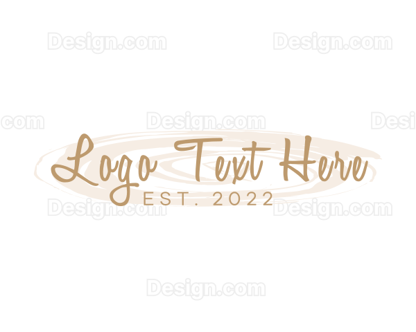 Feminine Business Script Logo