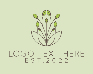 Aesthetic Leaves Plant  logo