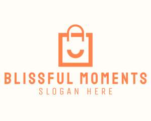 Smile Shopping Bag logo design