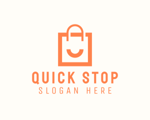 Smile Shopping Bag logo design