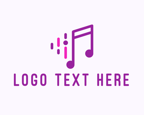 Musical Note logo example 4
