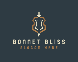 Elegant Shield Sword logo design