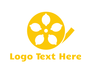 Film - Lemon Film Reel logo design