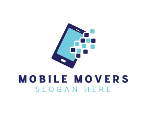 Pixel Mobile App logo design