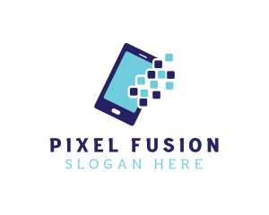 Pixel Mobile App logo design