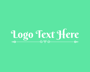 Name - Elegant Script Ornament logo design