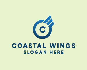 Aviation Pilot Wings logo design