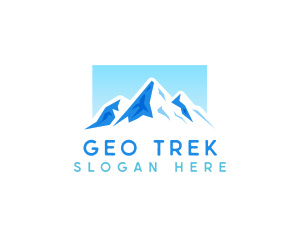 Icy Mountain Peak logo design