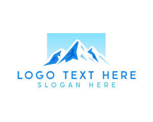 Peak - Icy Mountain Peak logo design