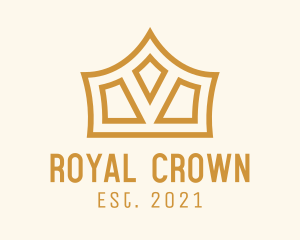 Gold Monarch Crown logo
