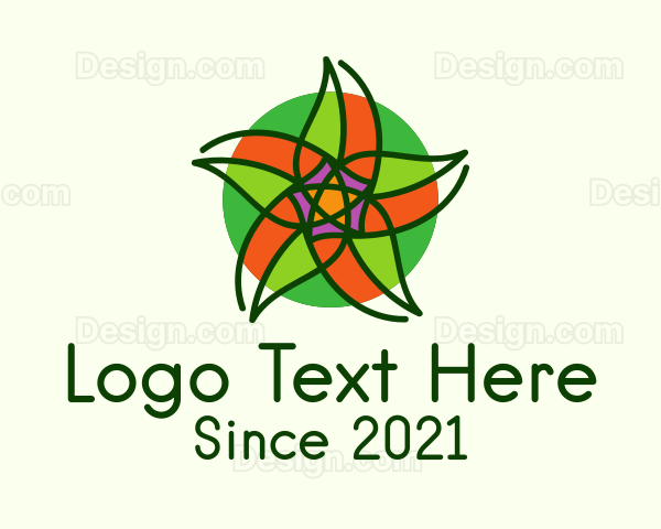 Colorful Star Lantern Logo