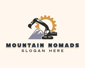 Industrial Quarry Excavation logo design