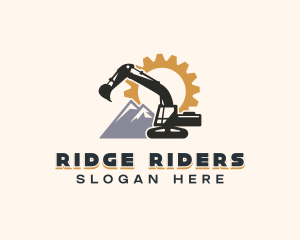 Industrial Quarry Excavation logo design