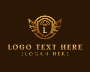 Luxury Wings Shield logo