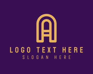 Elegant Arch Letter A logo design