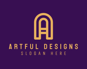 Elegant Arch Letter A logo design