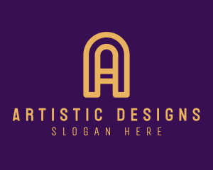 Elegant Arch Letter A logo design