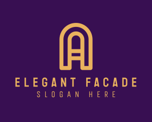 Elegant Arch Letter A logo design