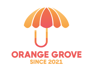Orange & Pink Umbrella logo design